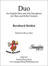 Duo for English Horn and Alto Sax or Oboe and B-flat Clarinet cover Thumbnail